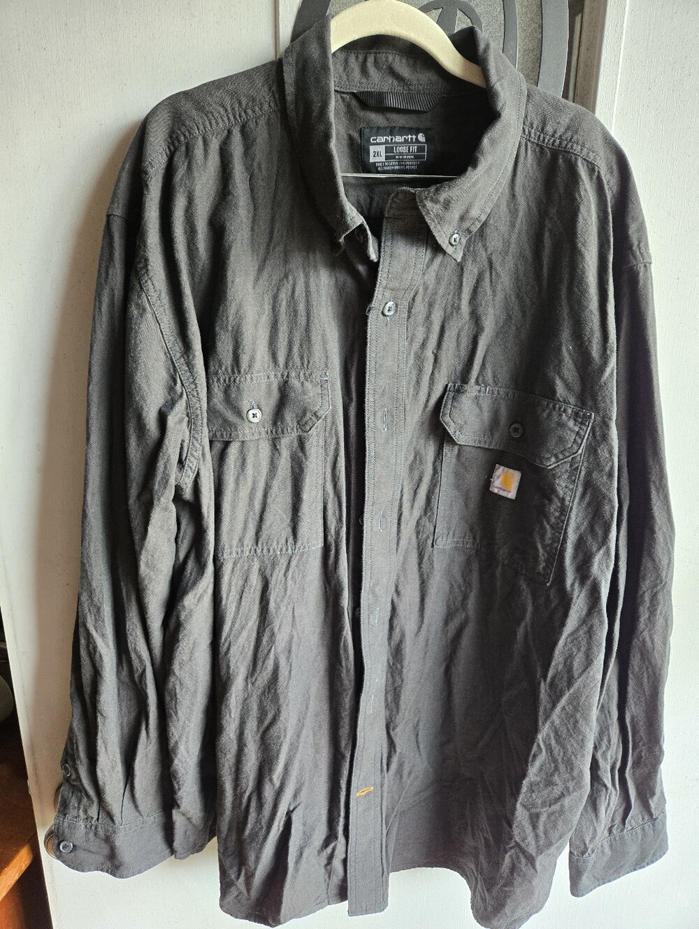Carhartt Men’s Black Work Shirt/Shacket EUC